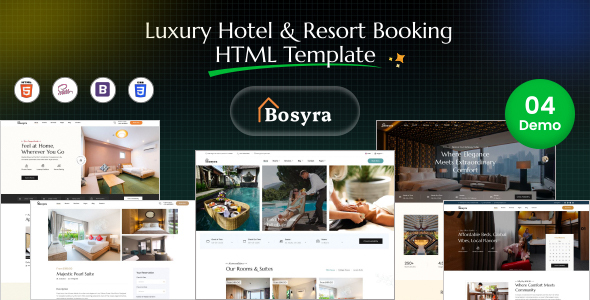 Bosyra – Luxury Hotel & Resort Booking HTML Template
