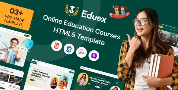 Eduex - Online Education Courses HTML5 Template