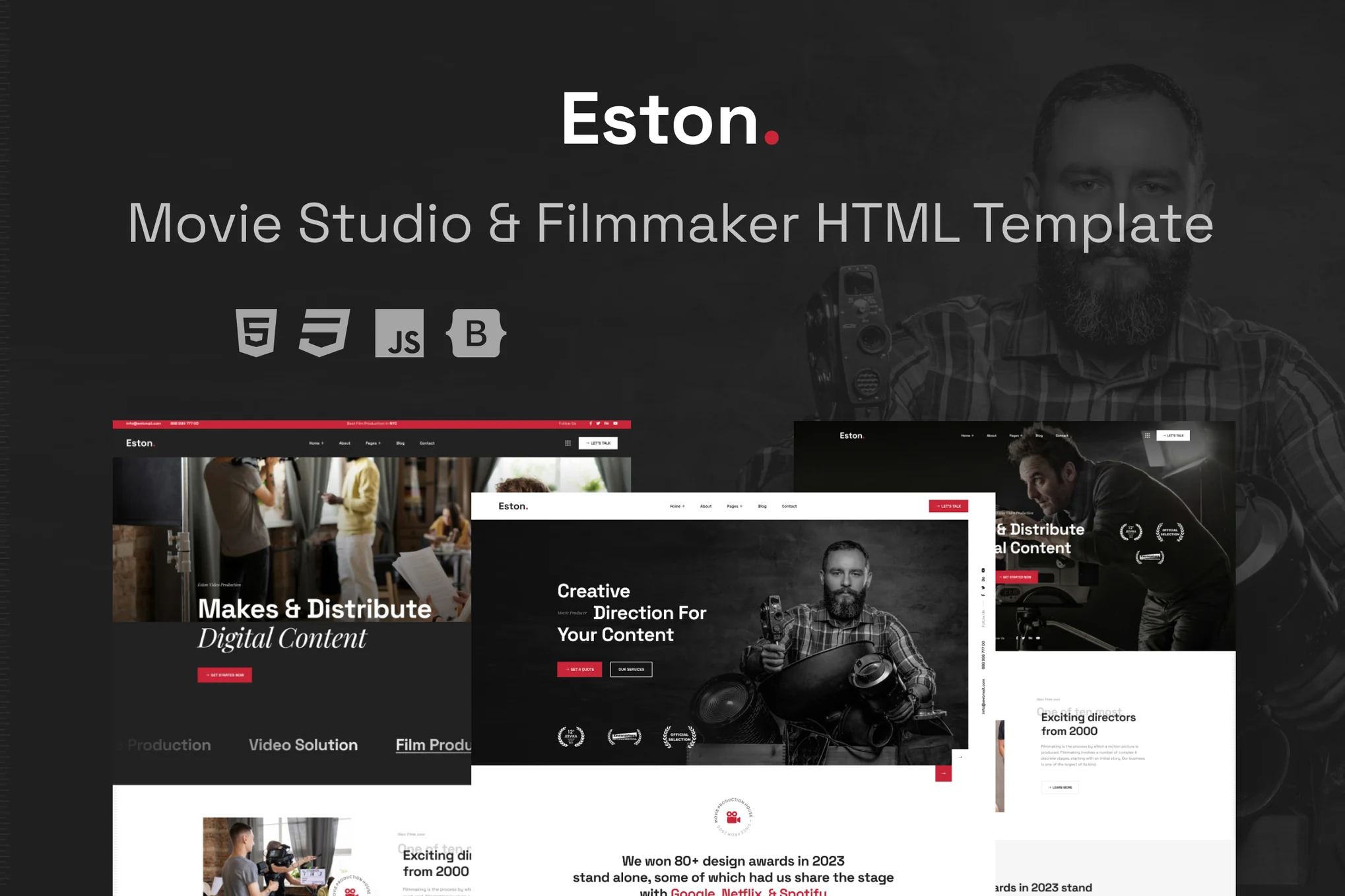 Eston - Movie Studio & Filmmaker HTML Template