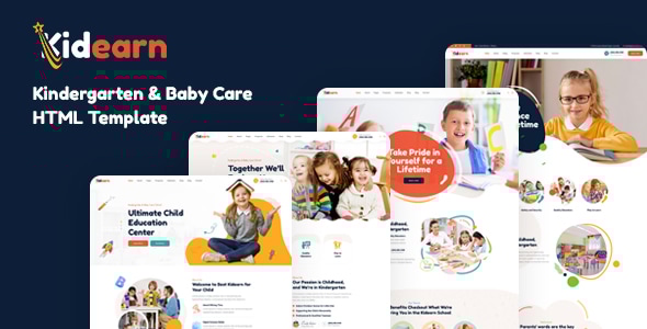 Kidearn - Kindergarten & Baby Care HTML Template