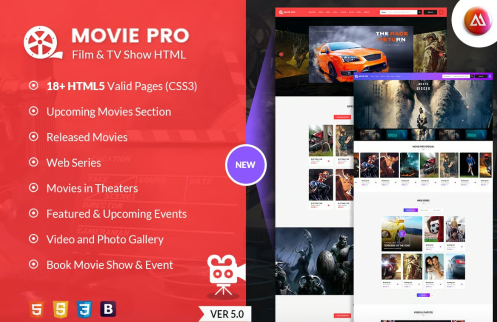 Movie Pro - TV Show and Production House HTML