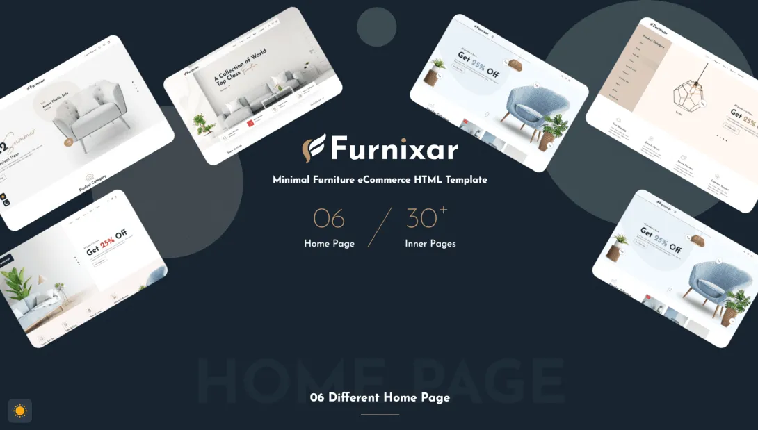 Furnixar - Modern Furniture E-commerce HTML Template