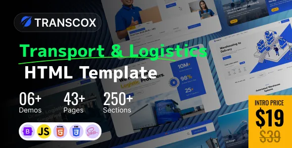 Transcox - Transport & Logistics HTML Template