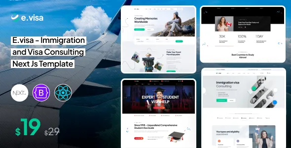 E.visa - Immigration and Visa Consulting Template