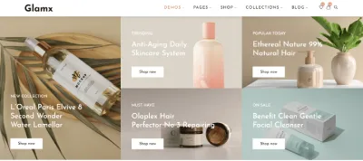 Glamx - Cosmetic Website Template