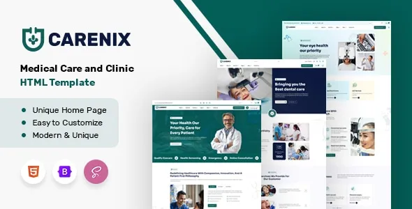Carenix - Medical Care and Clinic HTML Template