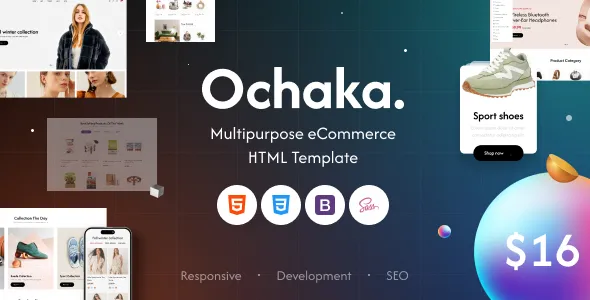Ochaka. | Mẫu HTML5 thương mại điện tử đa năng