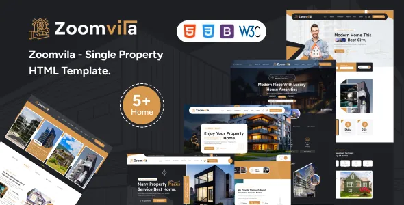 SEO-Optimized Zoomvilla HTML Template for Real Estate Websites
