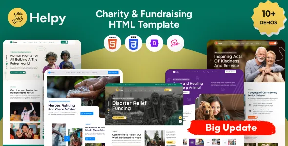 Helpy - Charity And Fundraising HTML Template