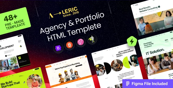 Aleric – Digital Agency & Creative Portfolio HTML Template