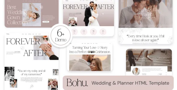 Bohu - Wedding & Wedding Planner HTML5 Tempalate