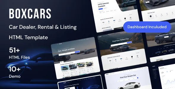 Boxcar- Car Dealer, Rental & Listing HTML Template