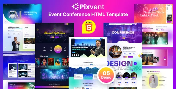 Pixvent - Event & Conference HTML Template