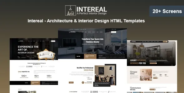 Intereal - Architecture & Interior Design HTML Templates