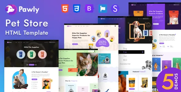 Pawly – Responsive Pet Store HTML Template