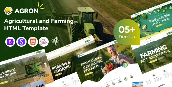 Agron - Agriculture & Organic Farm HTML Template
