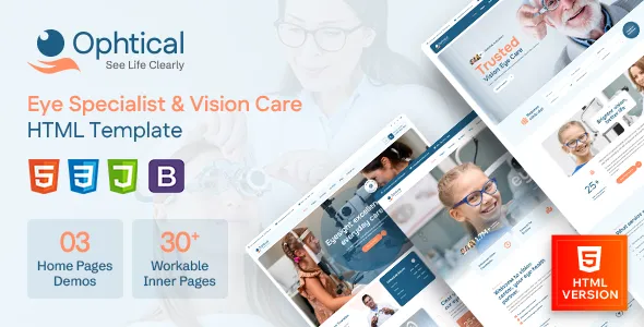 Ophtical - Eye Specialist & Vision Care HTML Template