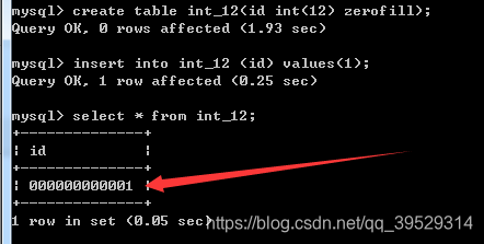 What happens if we declare int(10) instead of int(1)? Does the performance change?