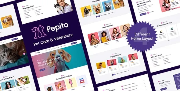 Pepito - Pet Care & Veterinary Template