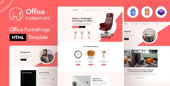Offixe - Professional Office Website Template for Modern Businesses