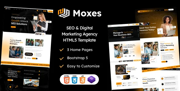Moxes - SEO & Digital Marketing Agency HTML Template