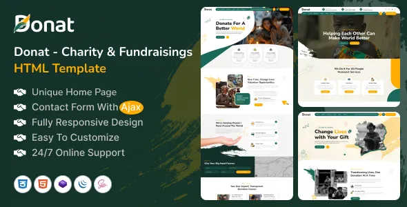 Donat - Charity & Fundraising HTML Template