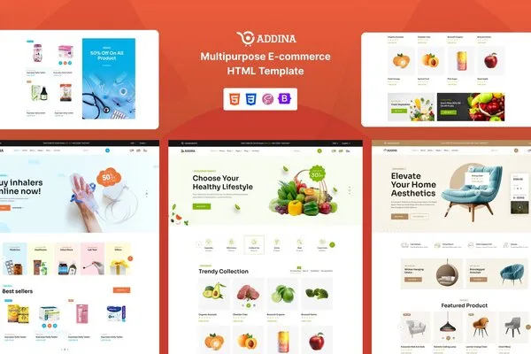 Addina – Multipurpose E-commerce HTML Template