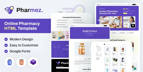 Pharmez | Online Pharmacy HTML Template