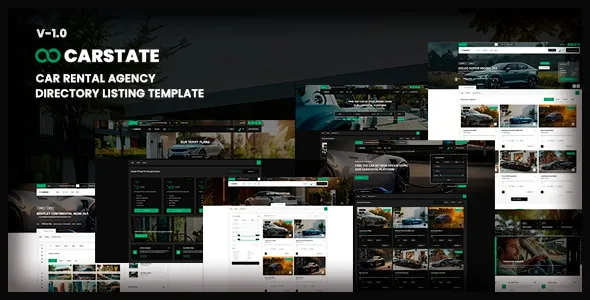 Carstate - Directory Listing Car Rental Agency Template