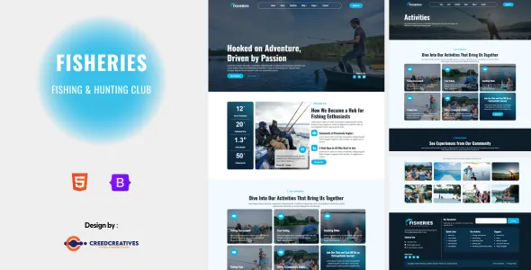 Fisheries - Fishing & Hunting Club HTML Bootsrap Template