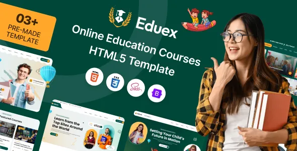 Eduex - Online Education Courses HTML5 Template
