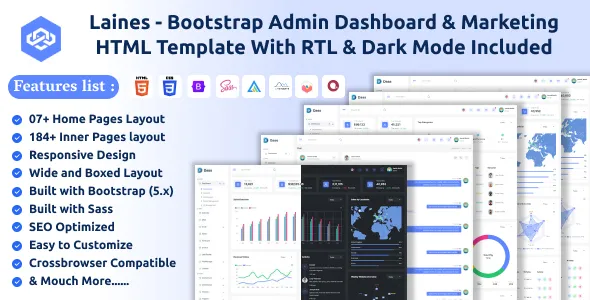 Laines - Bootstrap Admin Dashboard