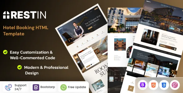Restin - Luxury Hotel Booking HTML Template